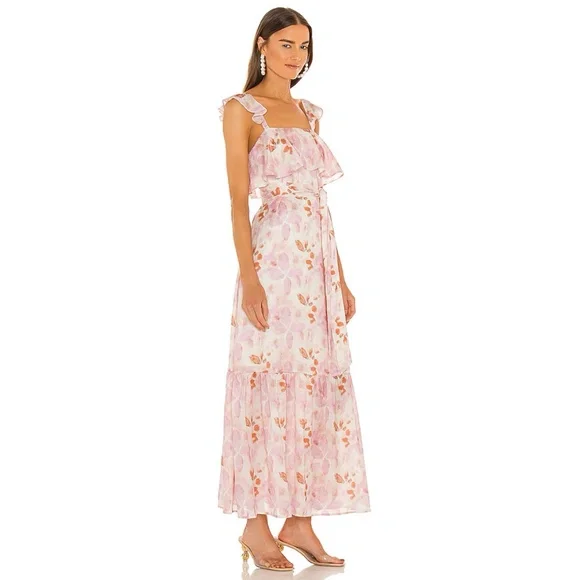 HOUSE OF HARLOW 1960 x REVOLVE Evelyne Watercolor Floral Maxi Dress - Picture 2 of 9